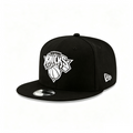 New York Knicks Black & White 59FIFTY Fitted Hat OSFM