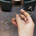 Chrome Hearts trendy frameless glasses