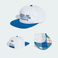 Adidas Mercedes‑AMG Petronas F1 Team Flat‑Brim Snapback Cap, White Blue Retro Racing Hat