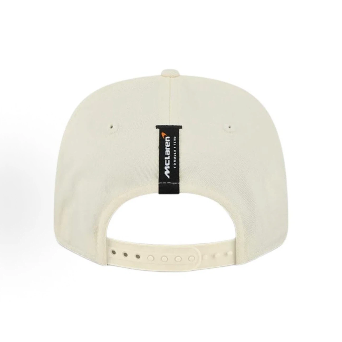 New Era McLaren F1 Brazil GP 2025 Special Edition 9SEVENTY Stretch‑Snap Cap, Cream Teal Floral Embroidered Racing Hat