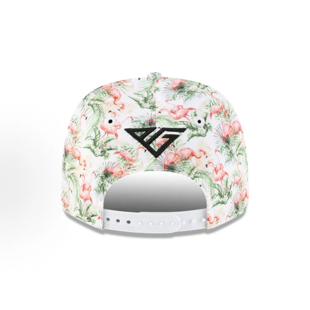 New Era BWT Alpine F1 Pierre Gasly #10 Miami GP 2026 Special 9SEVENTY Stretch‑Snap Cap, White Pink Flamingo Racing Hat